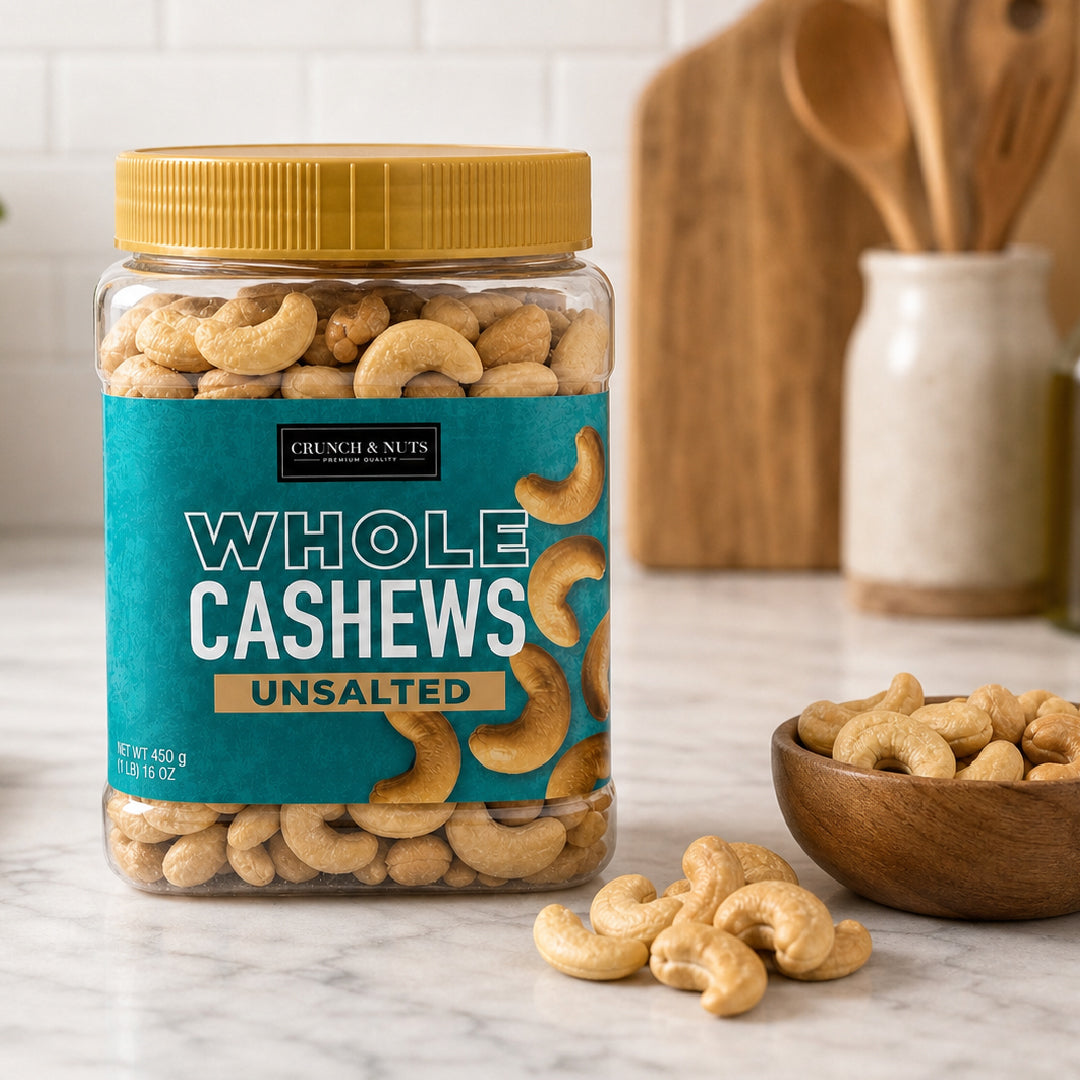 Castañas de Cajú sin Sal Crunch & Nuts 450 g