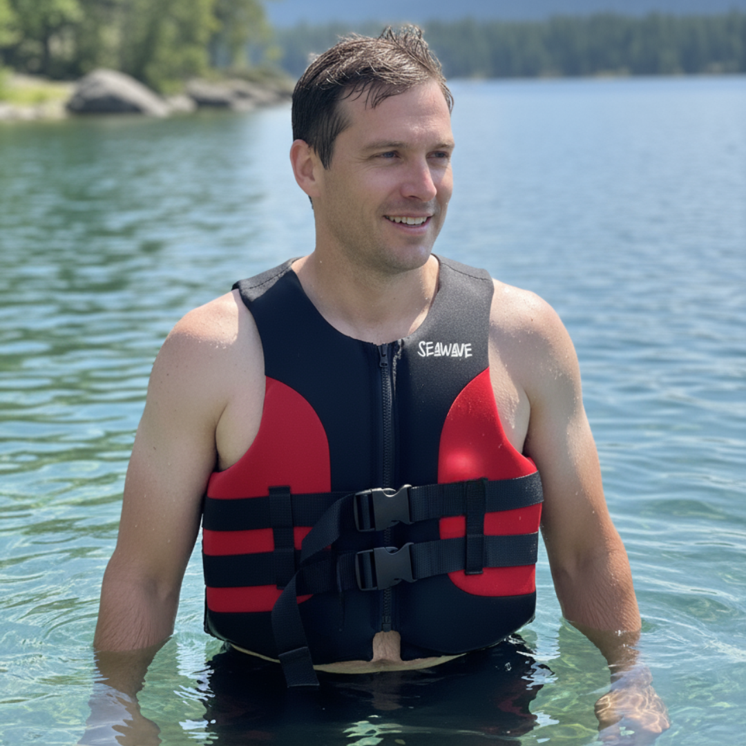 Chaleco Salvavidas Neopreno Red L Seawave 1 un