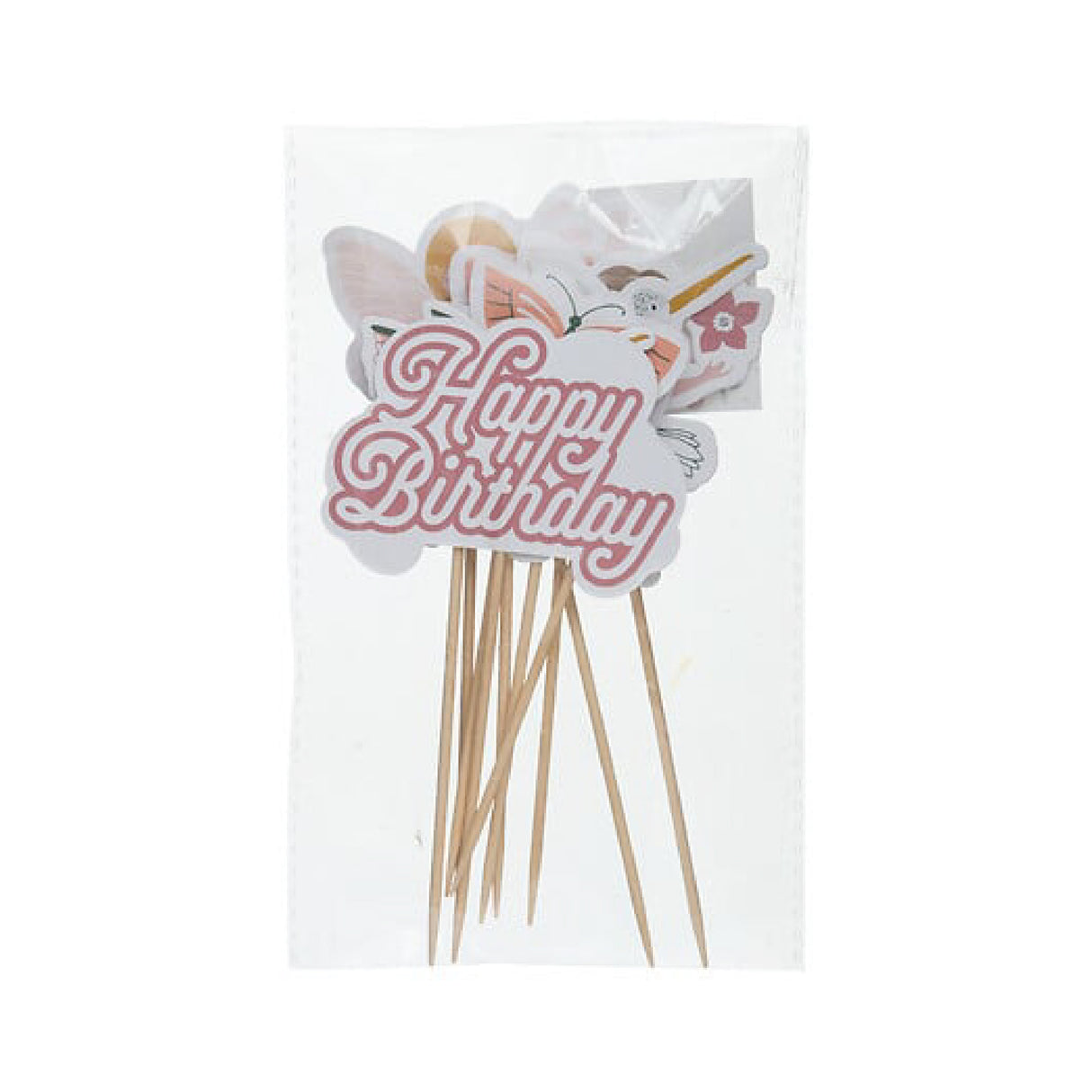 Juego de 10 Palillos Decorativos Rosado 5Five 1 un