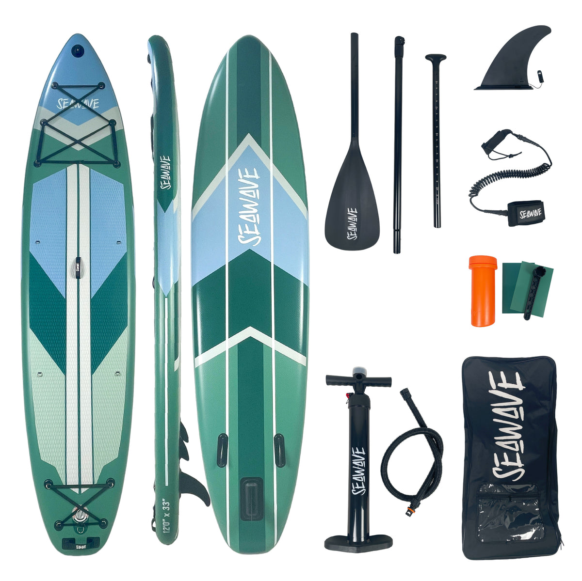 Stand Up Paddle Board 365 cm Green Drop Stitch Seawave 1 un