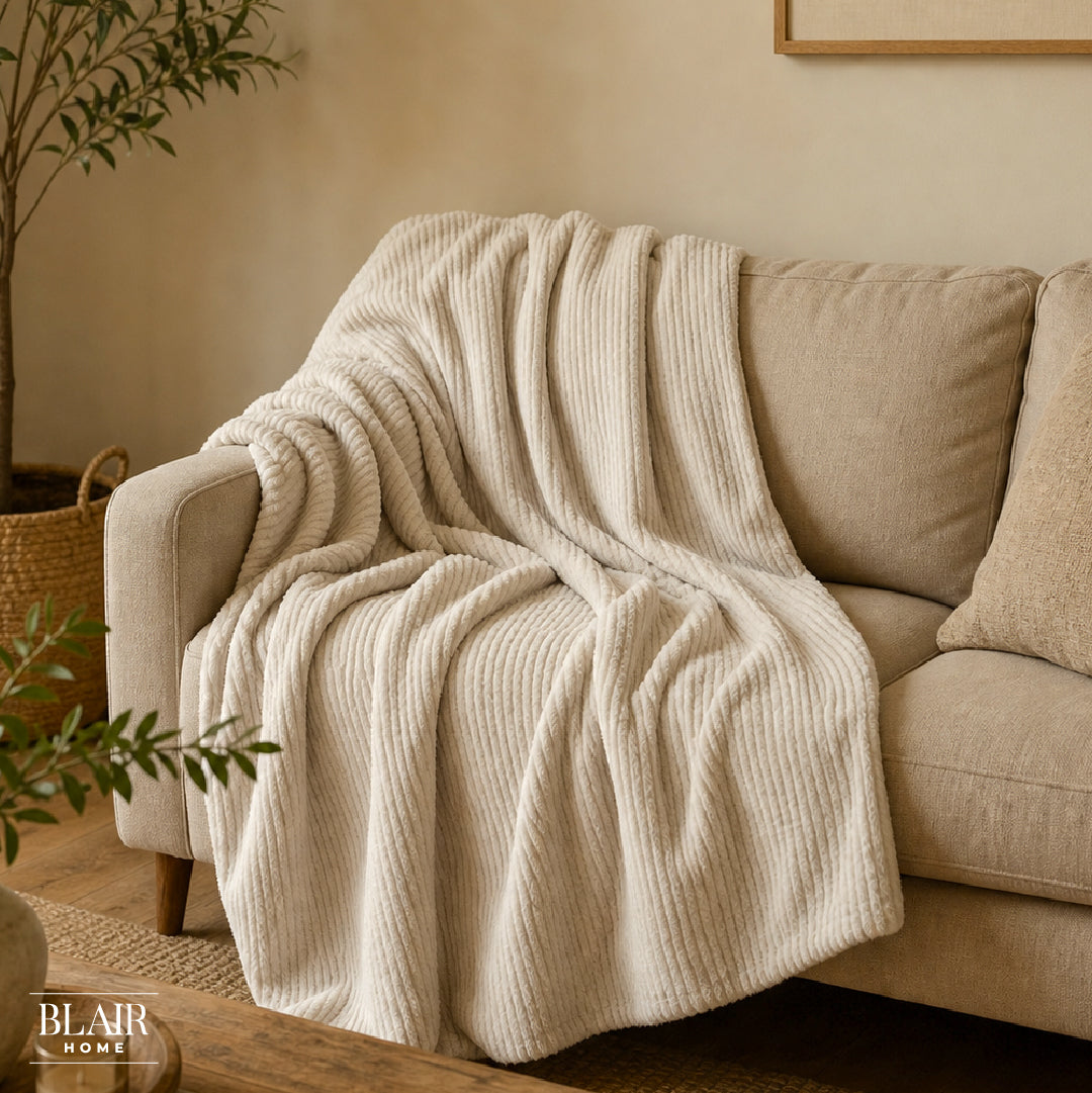 Manta Stripes Marfil 130 x 170 cm Blair Home 1 un