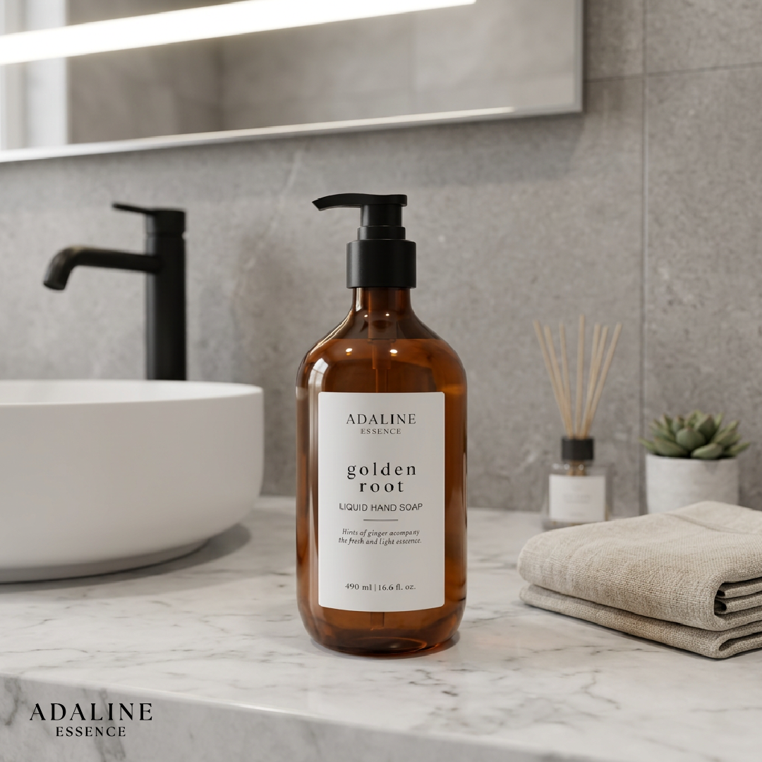 Jabón Líquido Golden Root Adaline Essence 490 ml