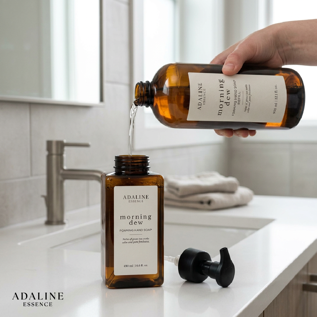 Jabón Espuma Recarga Morning Dew Adaline Essence 950 ml