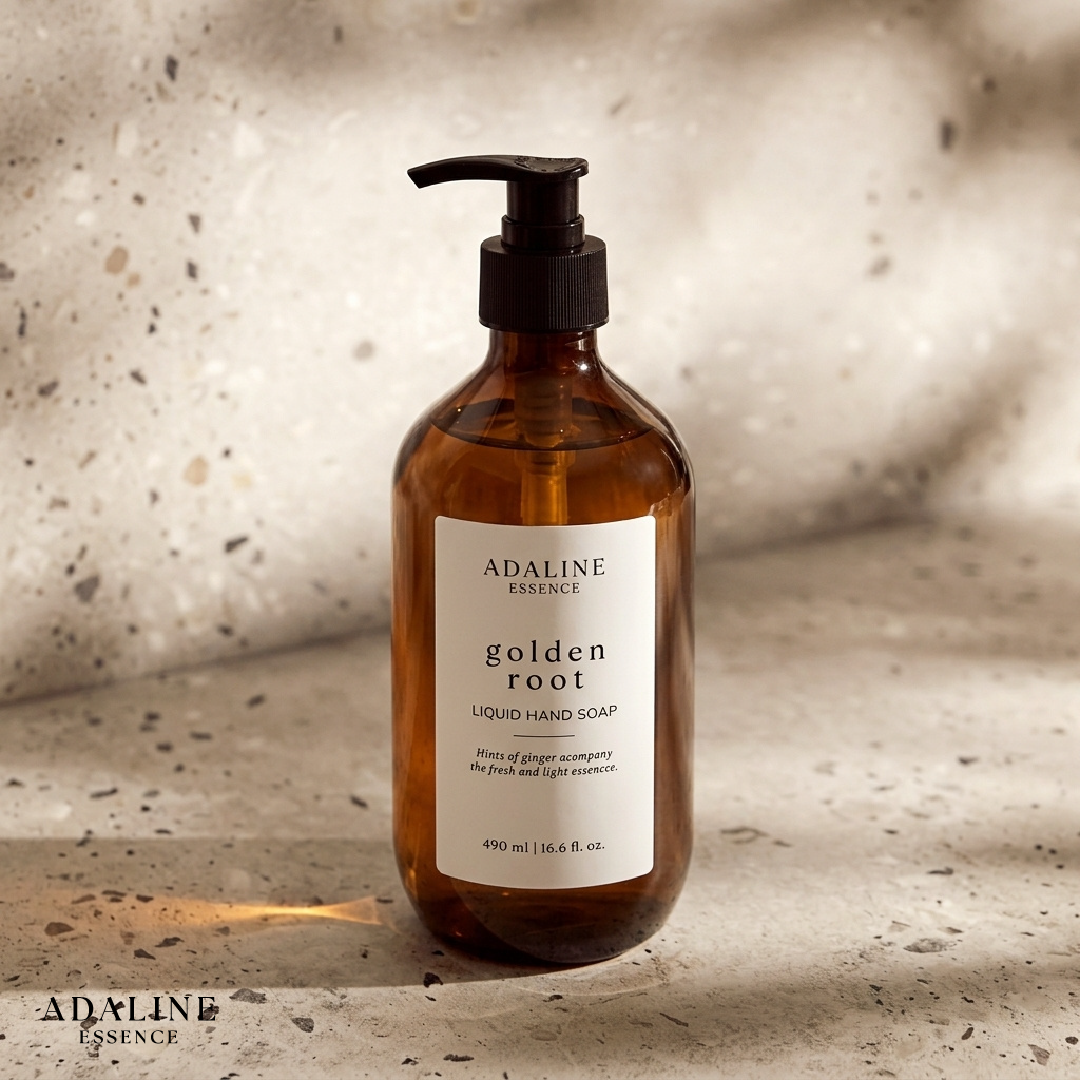 Jabón Líquido Golden Root Adaline Essence 490 ml