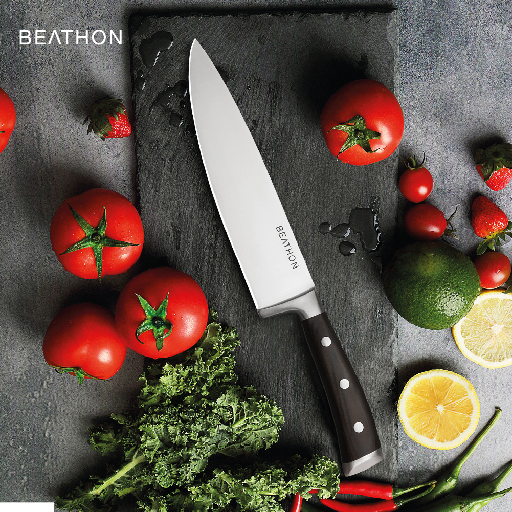 Cuchillo Chef 8" Acero Inoxidable Beathon 1 un