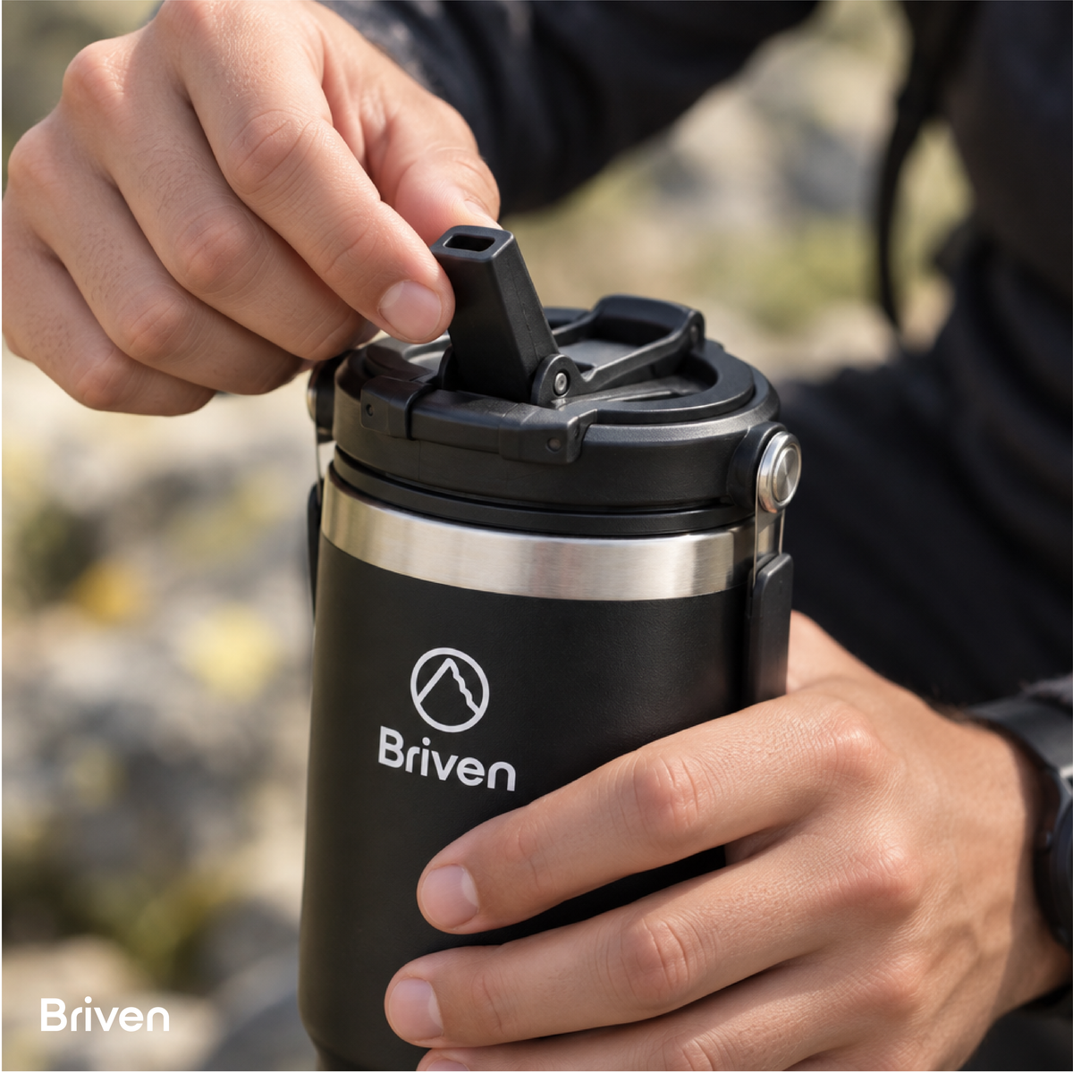Botella Tumbler 900 ml Black Briven 1 un