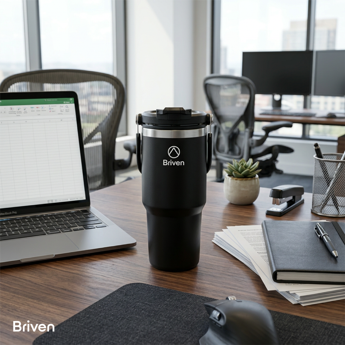 Botella Tumbler 900 ml Black Briven 1 un