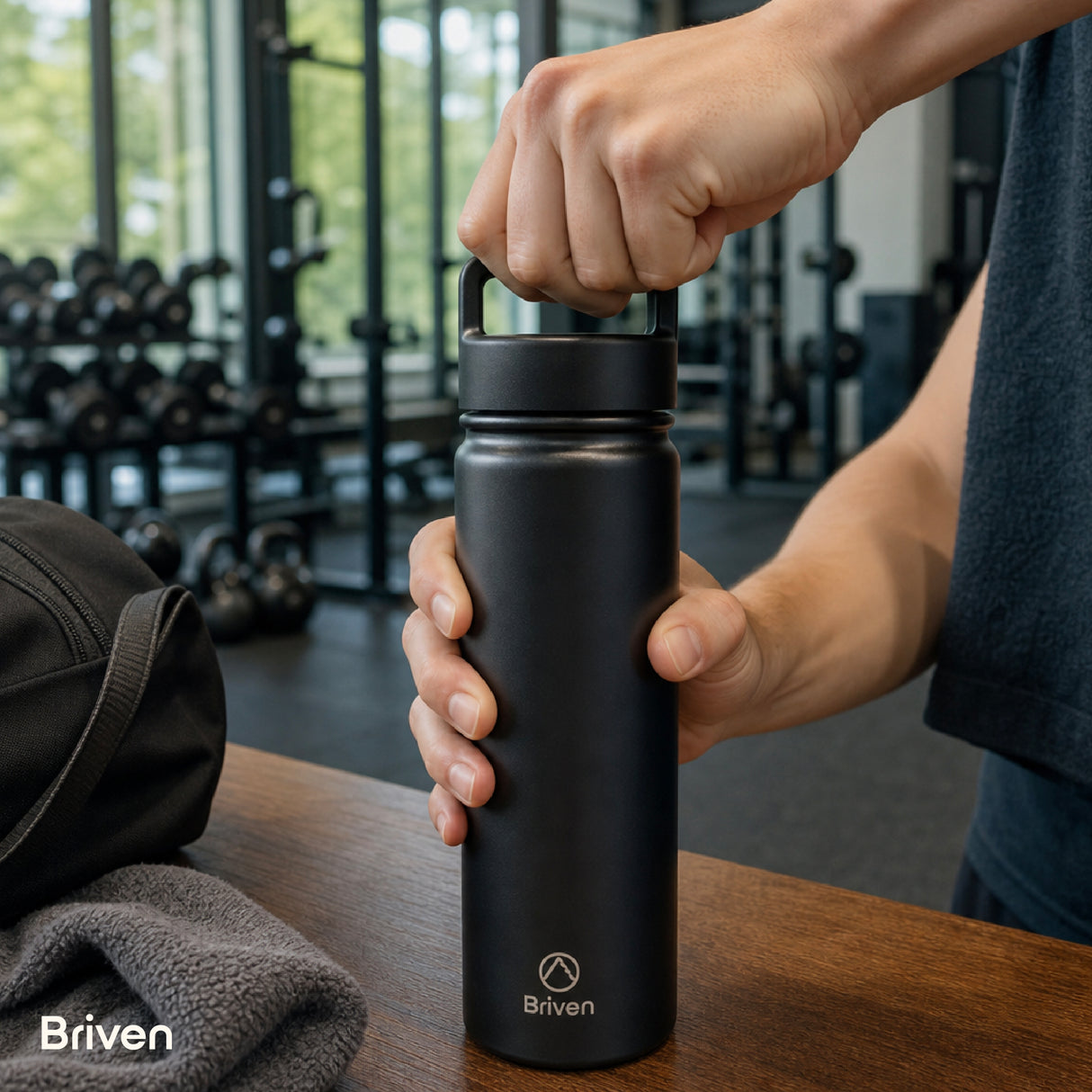 Botella Térmica 750 ml Negro Briven 1 un