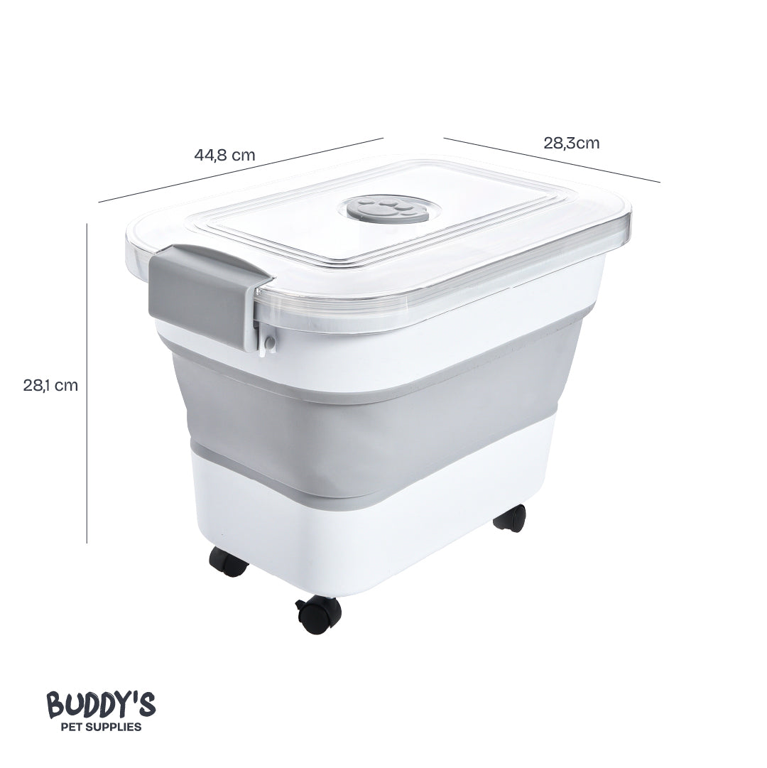 Contenedor Alimento Plegable para Mascotas 30L Buddy´s Pet Supplies 1 un