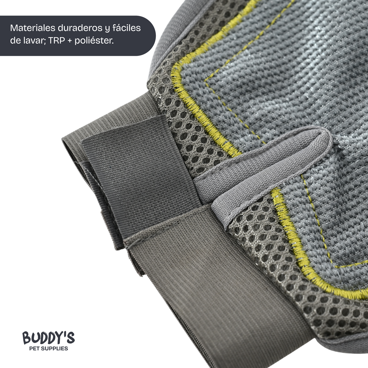 Guante Quita Pelos Limpieza Mascotas Buddy's Pet Supplies 1 un