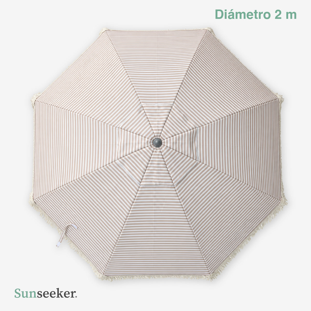 Quitasol de Playa Ibiza Beige Sand 2m Sunseeker 1 un
