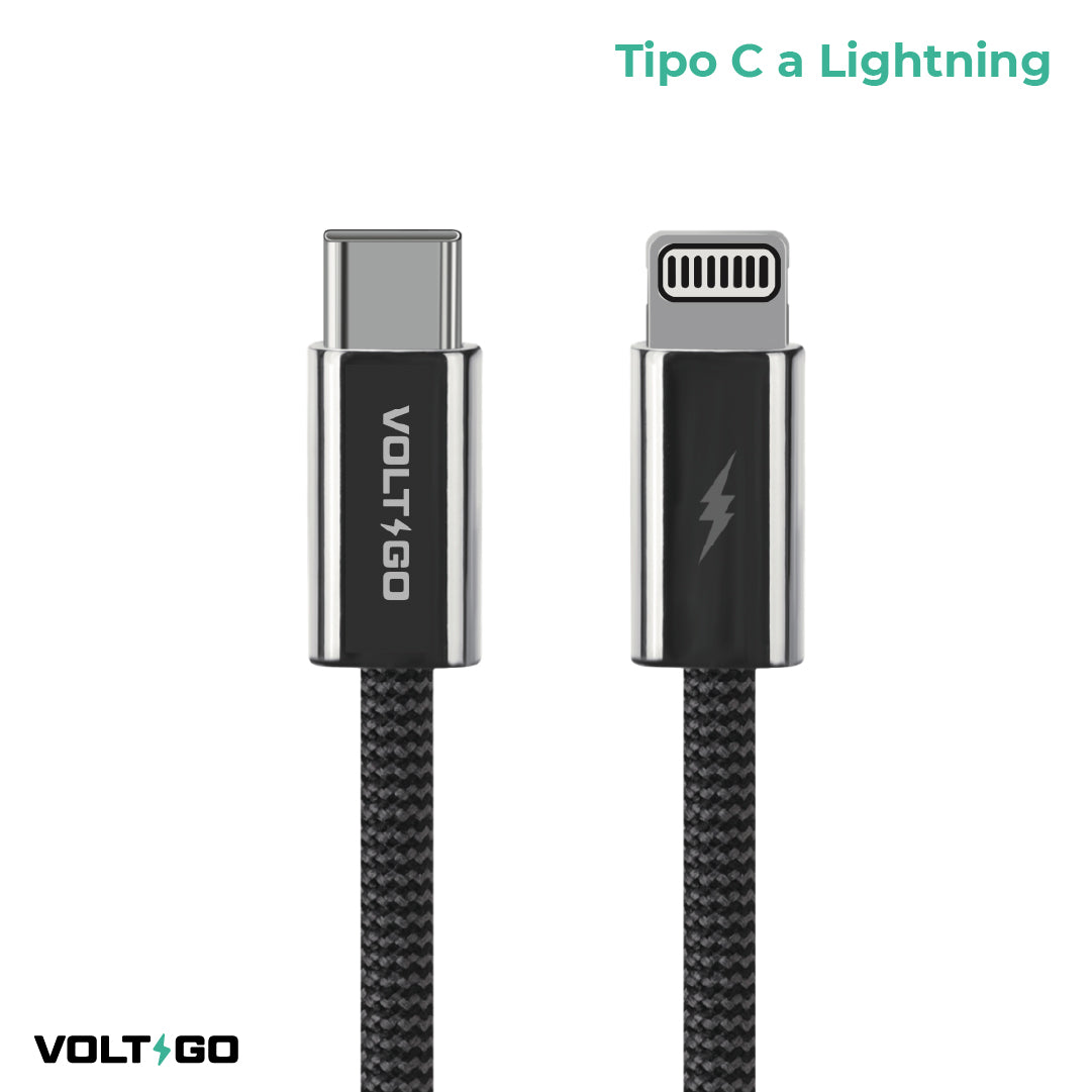 Cable USB-C a Lightning para iPhone 1.5 m VoltGo 1 un