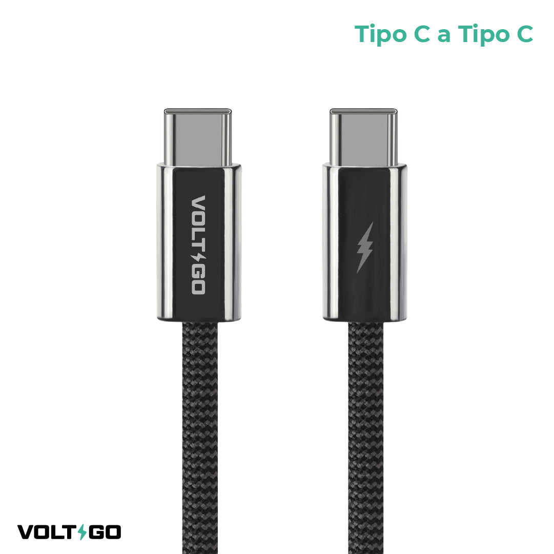 Cable USB-C a USB-C de Carga Rápida 1.5 m VoltGo 1 un
