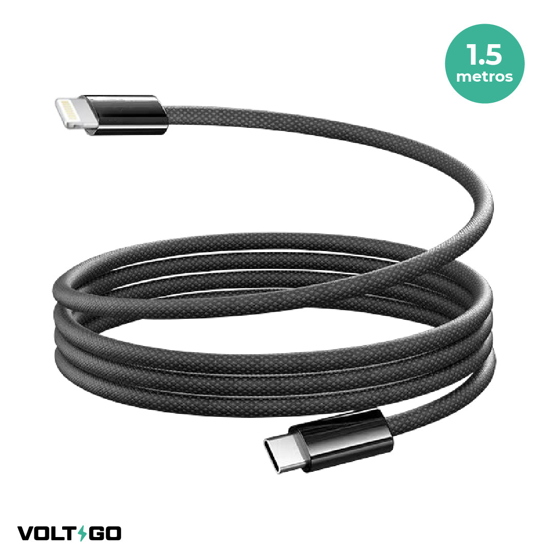 Cable USB-C a Lightning para iPhone 1.5 m VoltGo 1 un