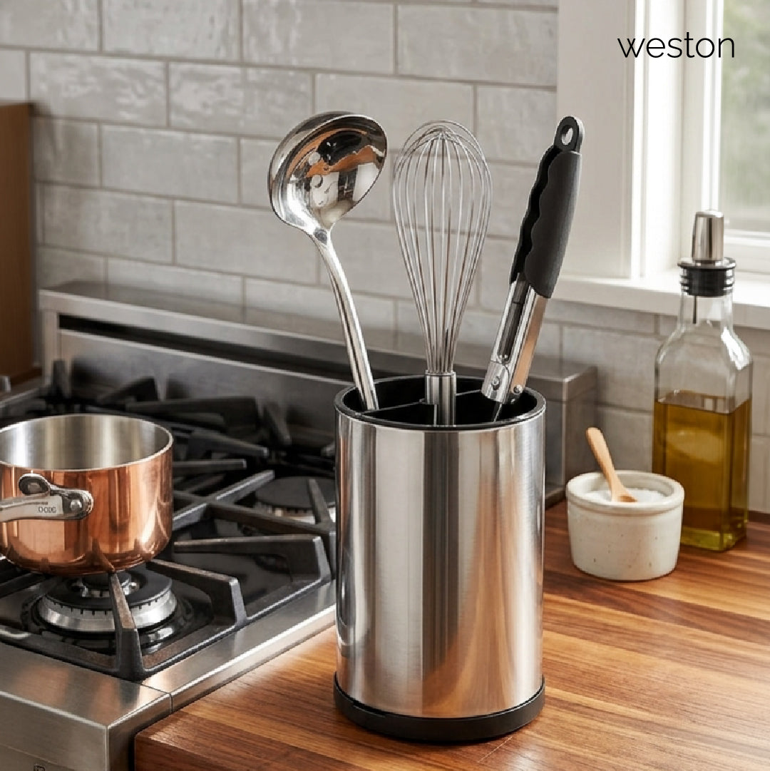 Organizador de Utensilios de Acero Inoxidable Weston 1 un
