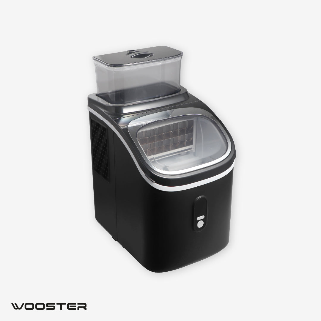 Maquina para hacer Hielos Cubo Negra con Tanque Wooster 1 un