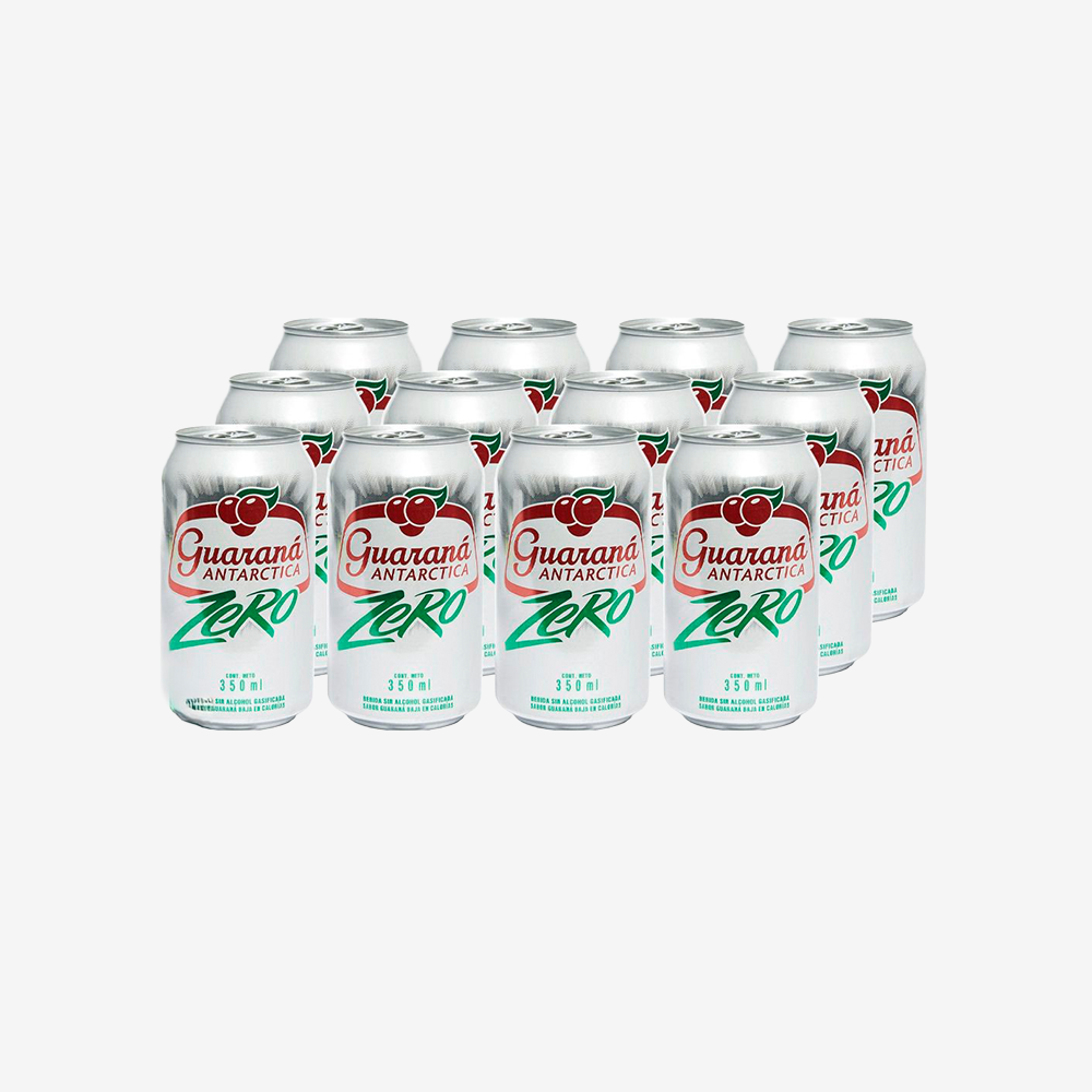 Bebida Guaraná Zero Antarctica 12 x 350 ml