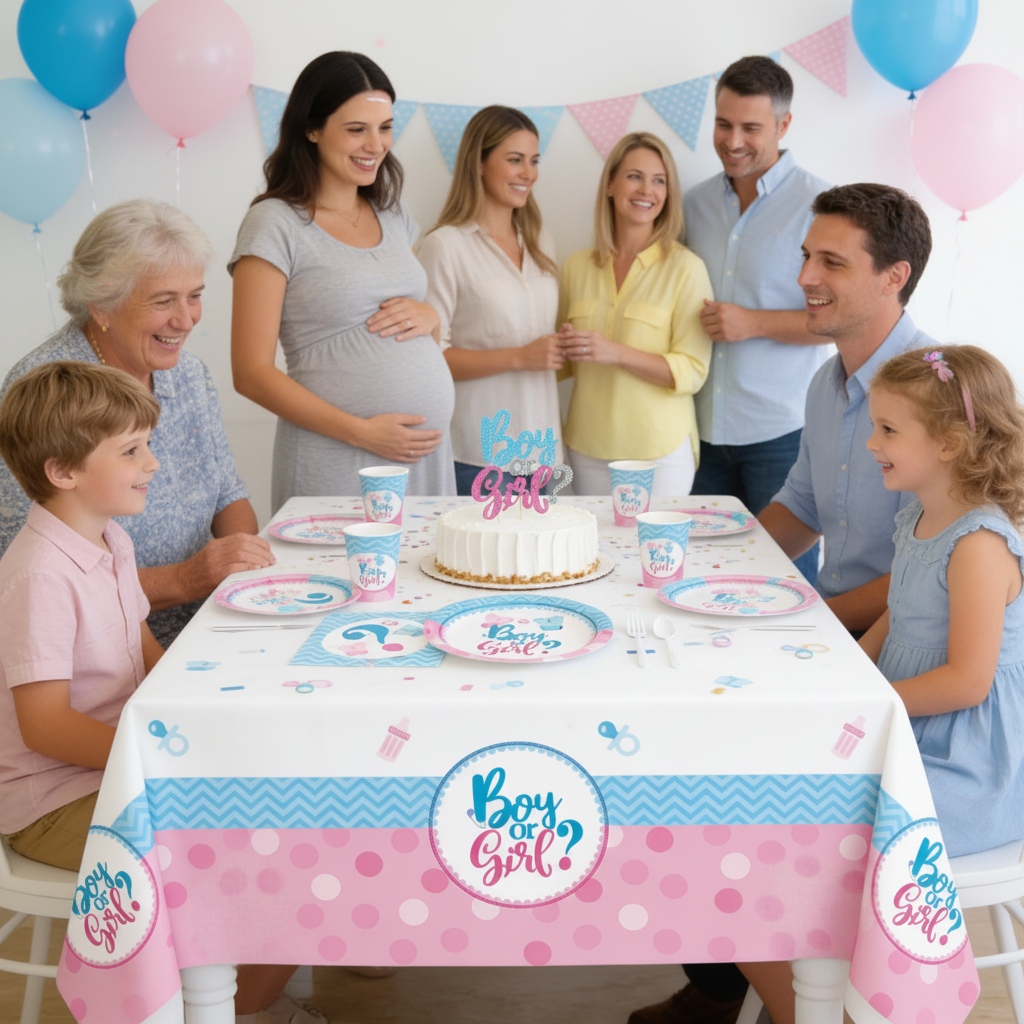 Set Decoración Fiesta Boy or Girl? 30 Personas 1 un