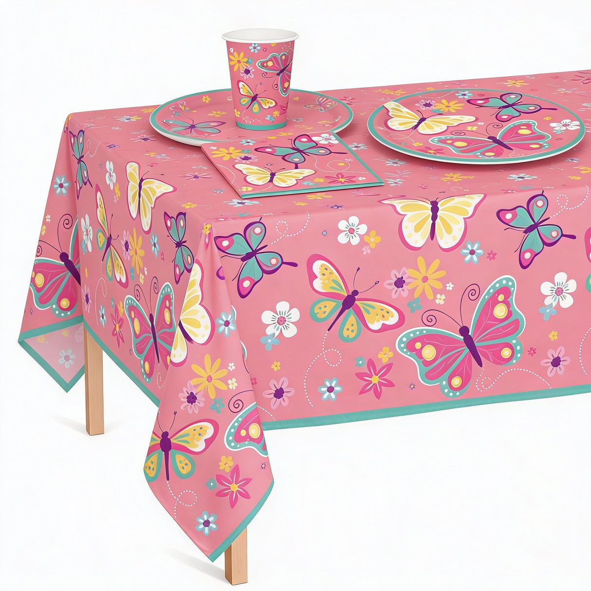 Set Decoración Fiesta Butterfly Theme 24 Personas 1 un