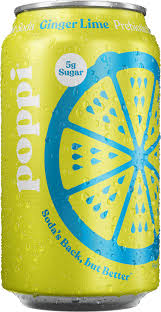Bebida Prebiotic Ginger Lime Lata Poppi 355 ml