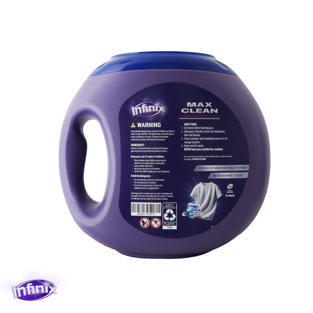 Detergente en Cápsulas Infinix 75 Pods