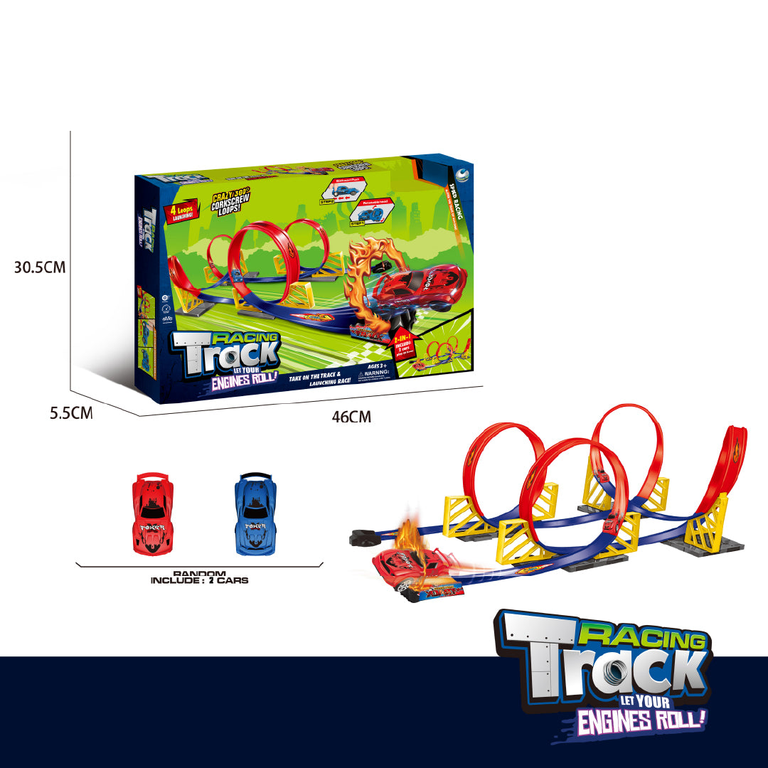 Pista de Autos 2 in 1 Racing Track 1 un