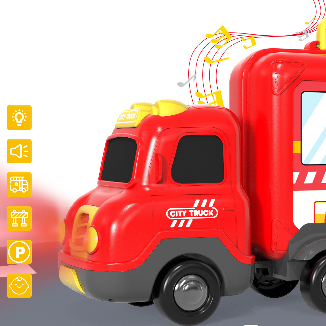 Juego de Bomberos 2 in 1 Portátíl 17 Piezas 1 un