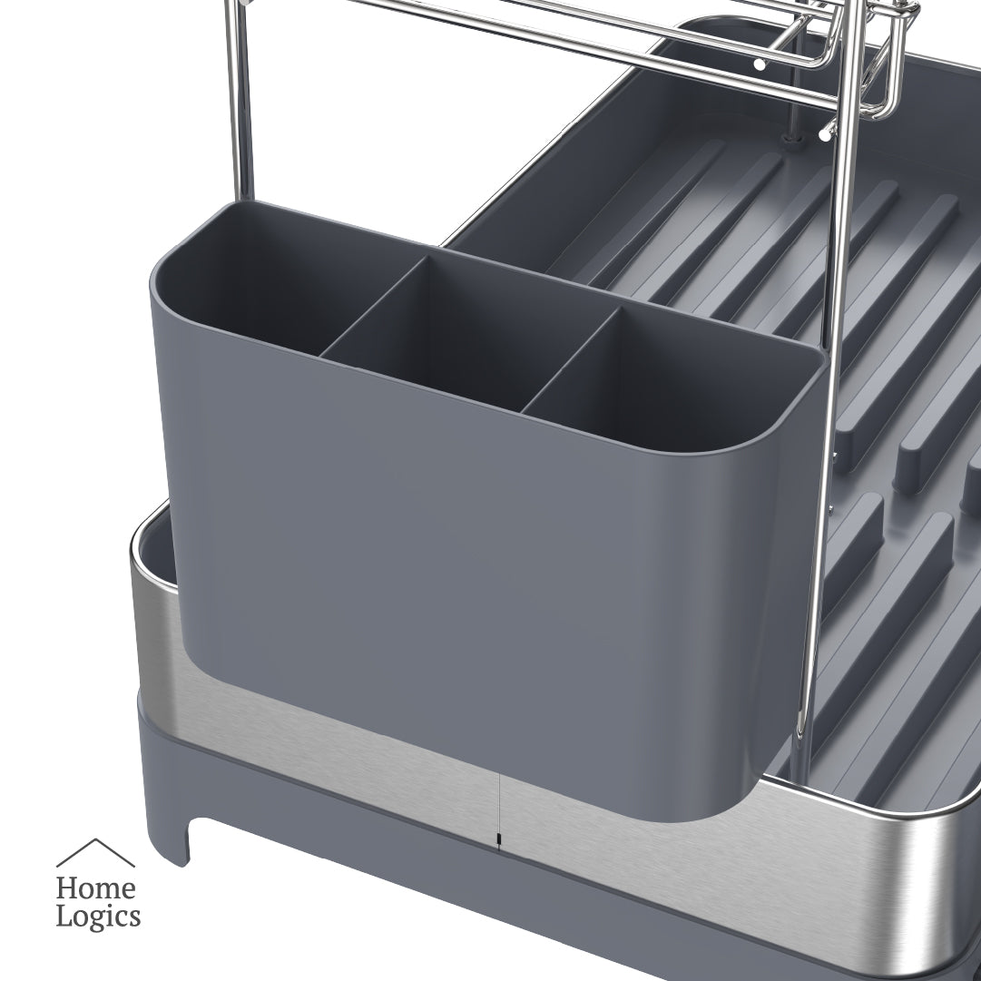 Escurridor de Platos de 2 Niveles con Bandeja Extensible Home Logics 1 un