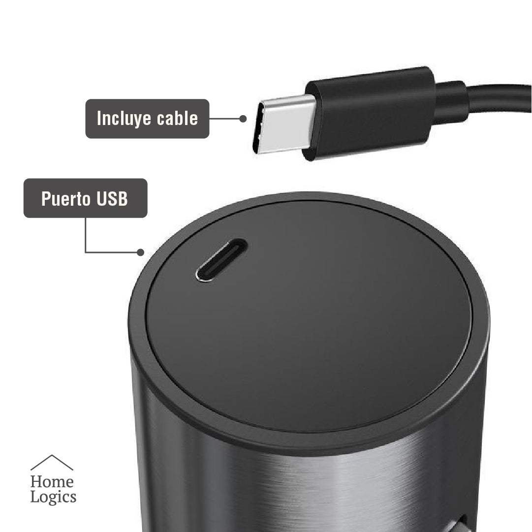 Kit Sacacorchos Eléctrico Recargable con 5 Accesorios Home Logics 1 un