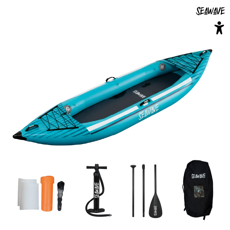 Kayak Inflable 1 Persona Drop-Stitch Seawave 1 un