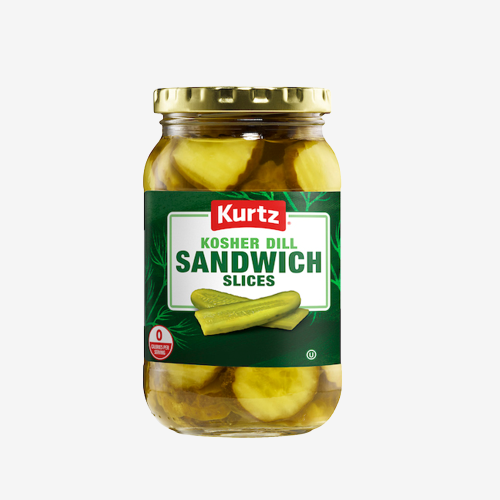 Pepinillos Sandwich Stacker Dill Kurtz 453 g
