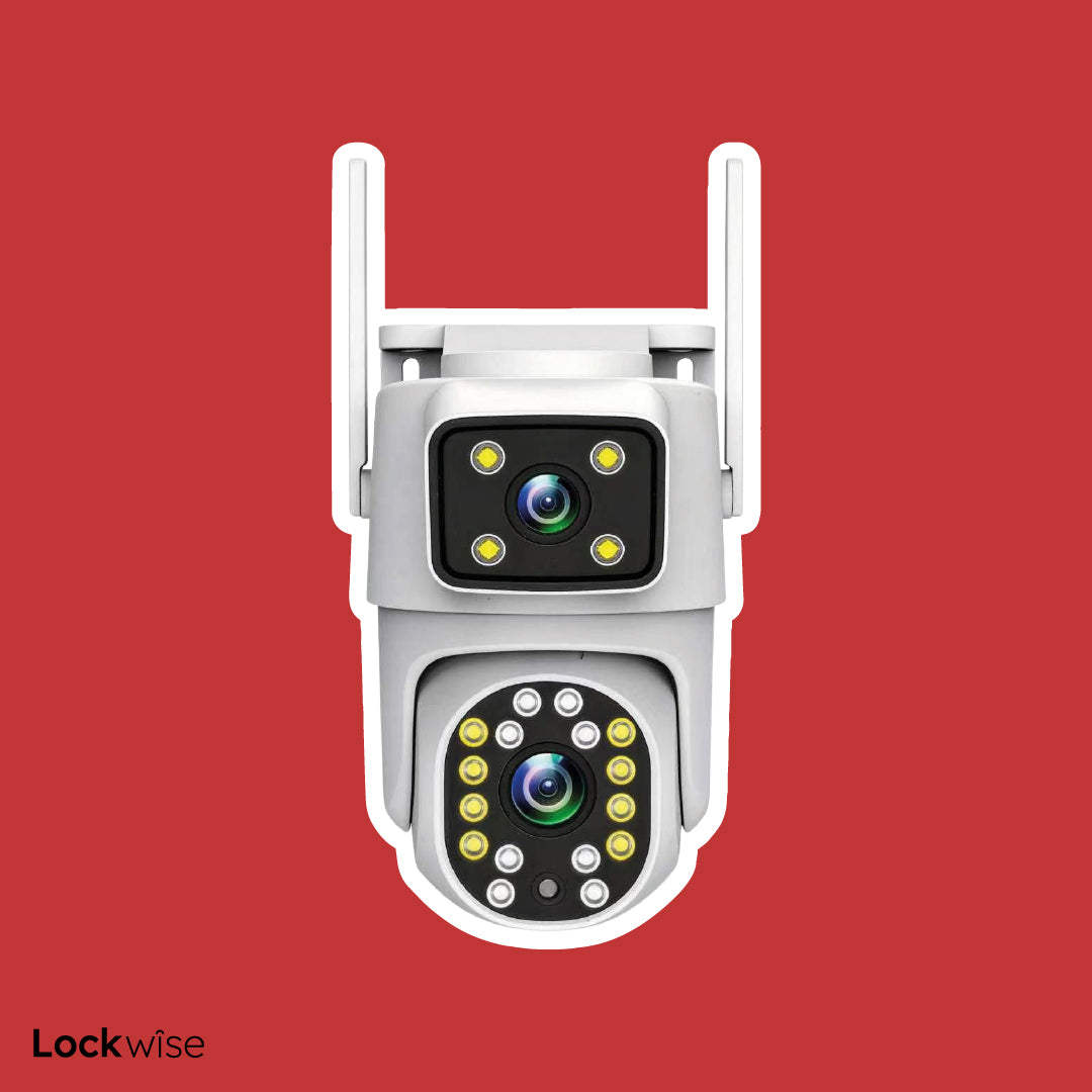 Cámara de Seguridad WiFi Exterior Full HD Doble Lente Lockwise 1 un