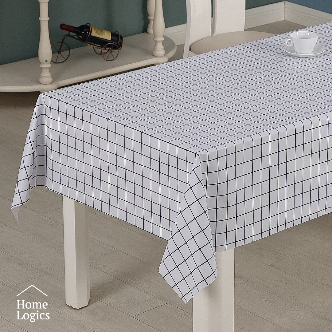 Mantel Cuadriculado White 280 x 140 cm Home Logics 1 un