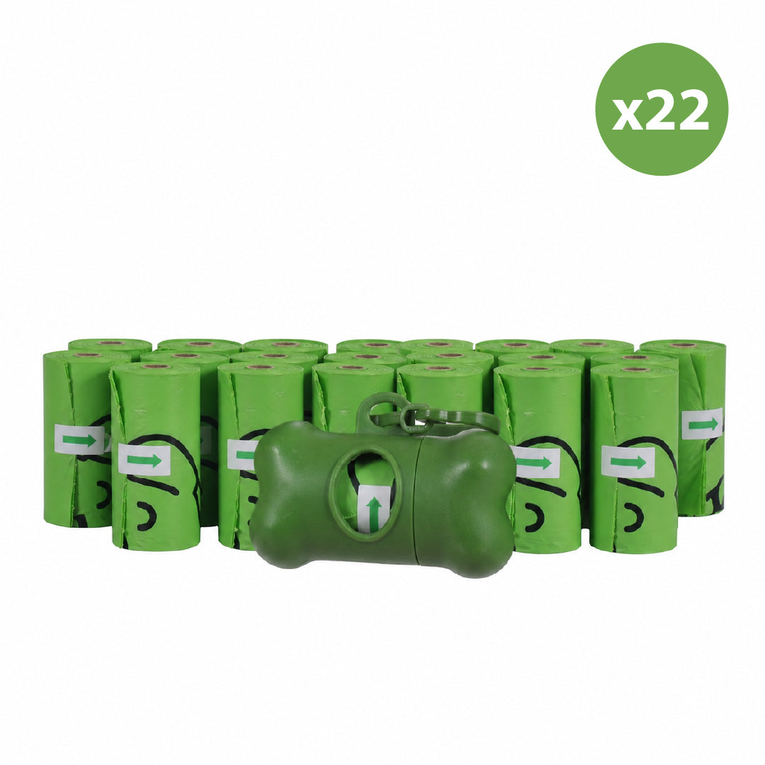 Bolsas Desechos Perro Compostables con Dispensador 330 un