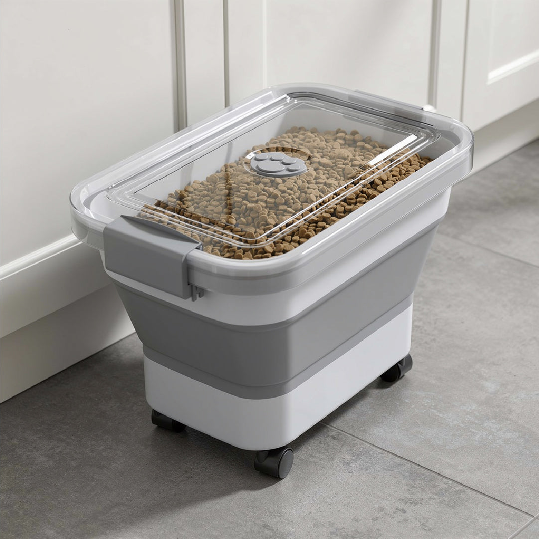 Contenedor Alimento Plegable para Mascotas 30L 1 un