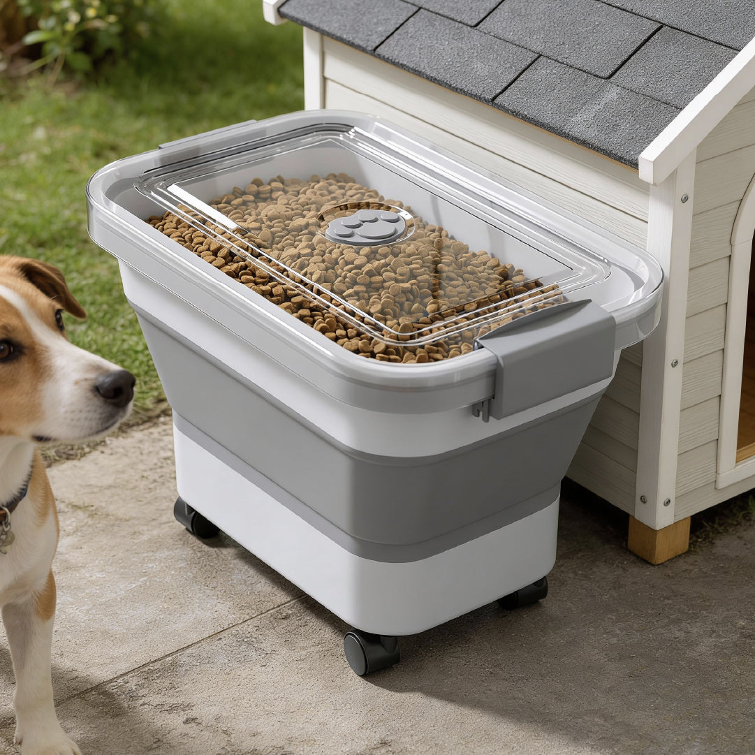 Contenedor Alimento Plegable para Mascotas 30L 1 un