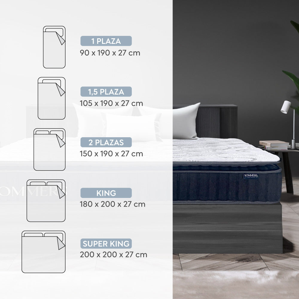 Colchón Premium Grosor 27 cms Sommers