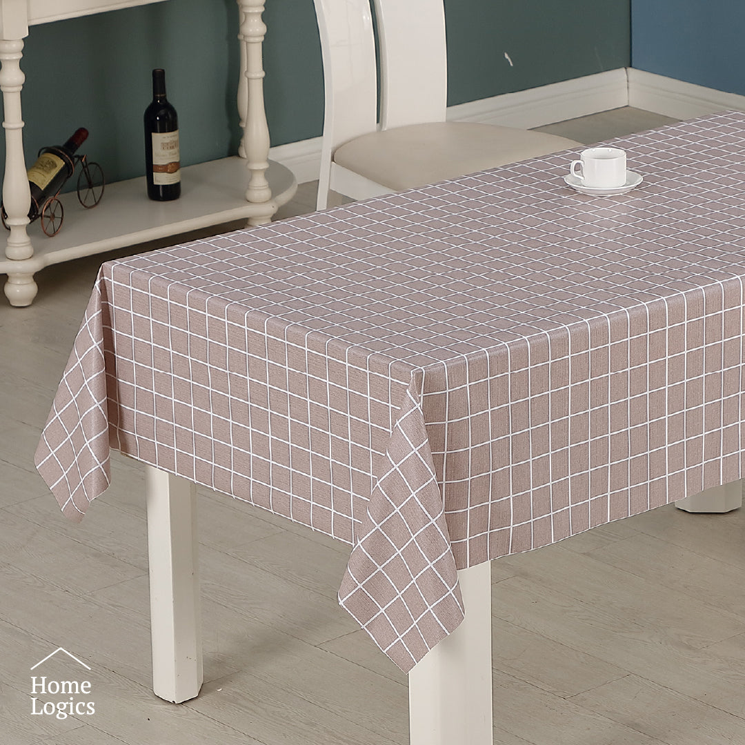 Mantel Cuadriculado Classic Beige 140x210 cm Home Logics 1 un