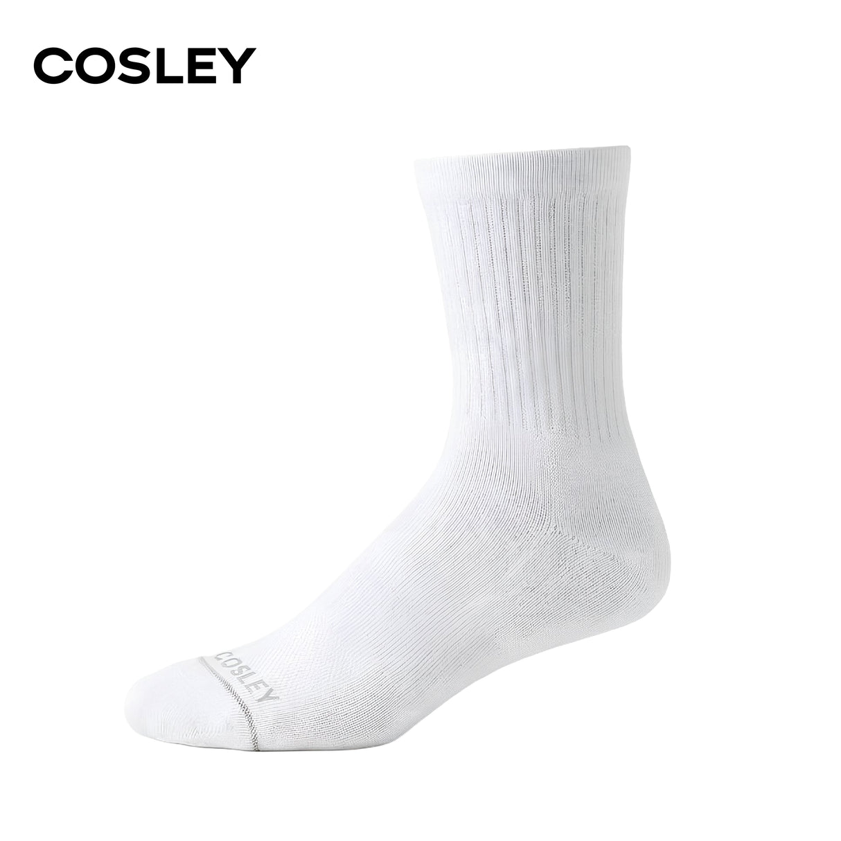 Calcetines Mujer Cushion Mid-Crew Black&White Cosley Pack 6
