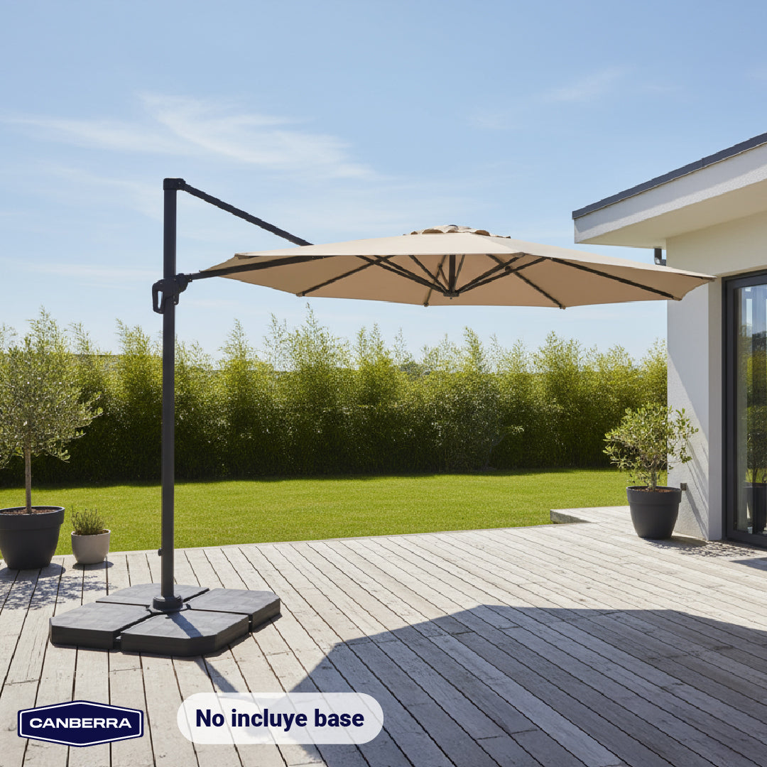 Quitasol de Terraza Aluminio Toscana 3m 360° Canberra 1 un