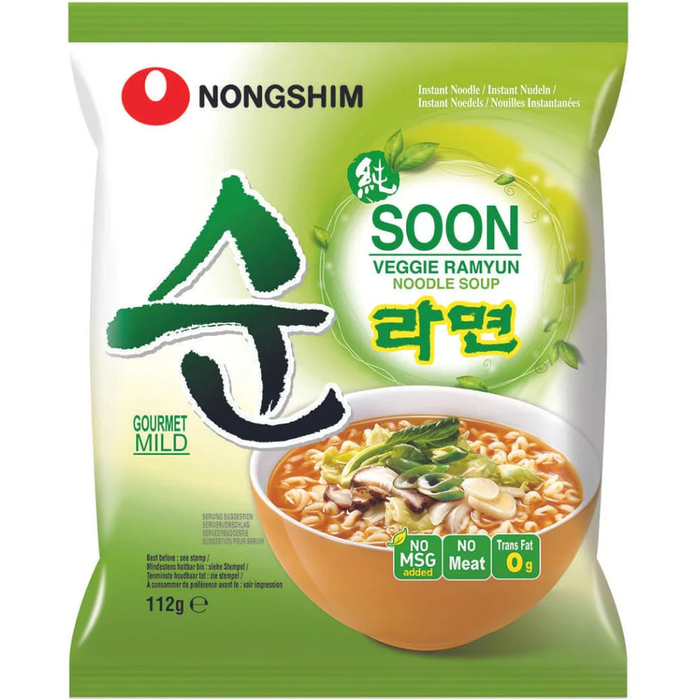 Soon Veggie Ramyun 100% Vegan & Mild