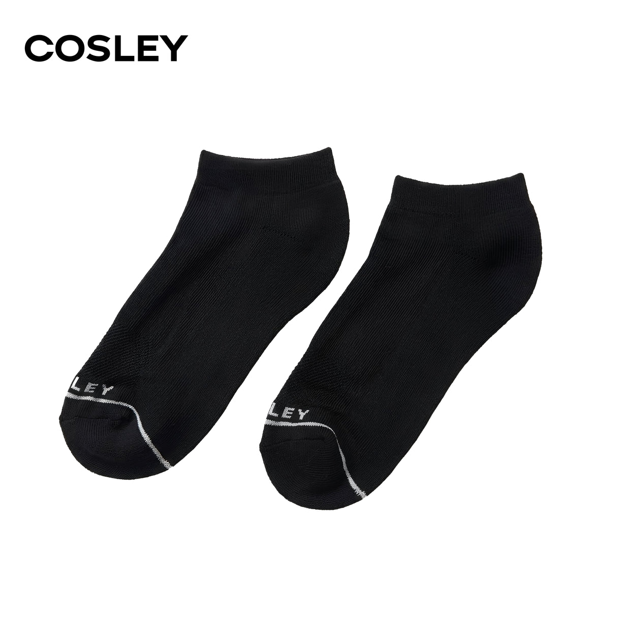 Calcetines Mujer Acolchados No Show Black Cosley Pack 6