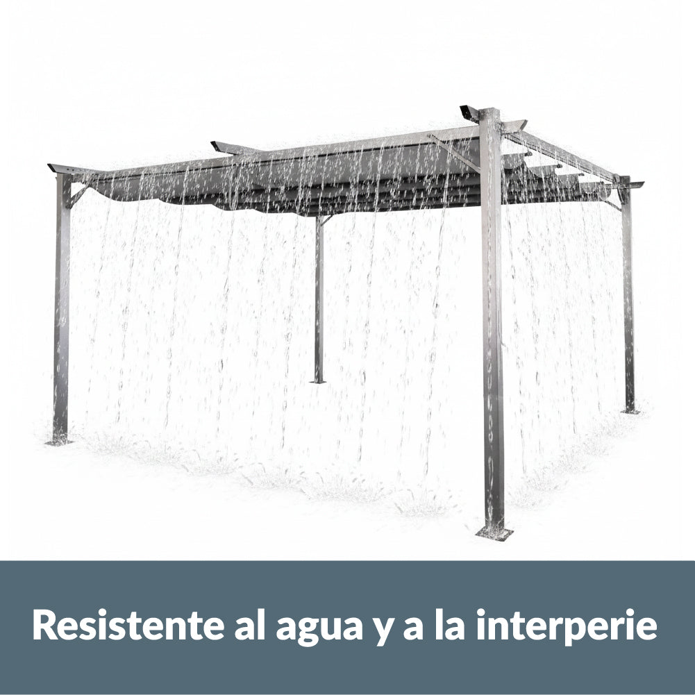 Pérgola Bioclimática Acero 3x4 m Canberra 1 un