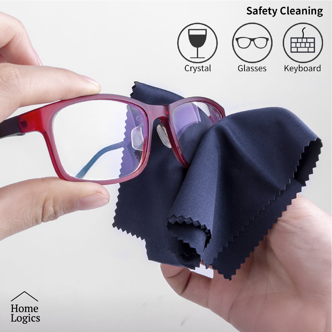 Set de 6 Paños Microfibra Limpieza Lentes Home Logics