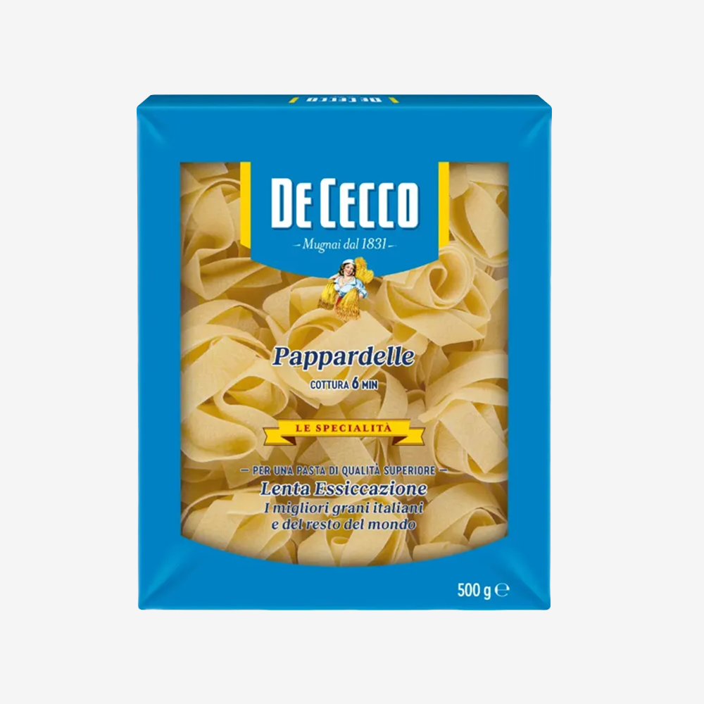 Pasta Pappardelle en Nido de Semola De Cecco 500 g