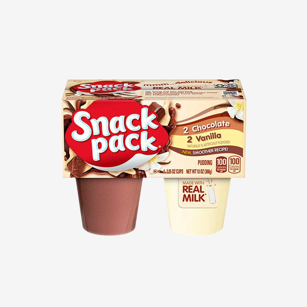 Pudín Vainilla y Chocolate Snack Pack 4 un x 92 g