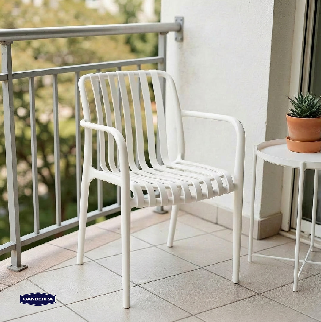 Silla de Terraza Lounge Milano White 1 un