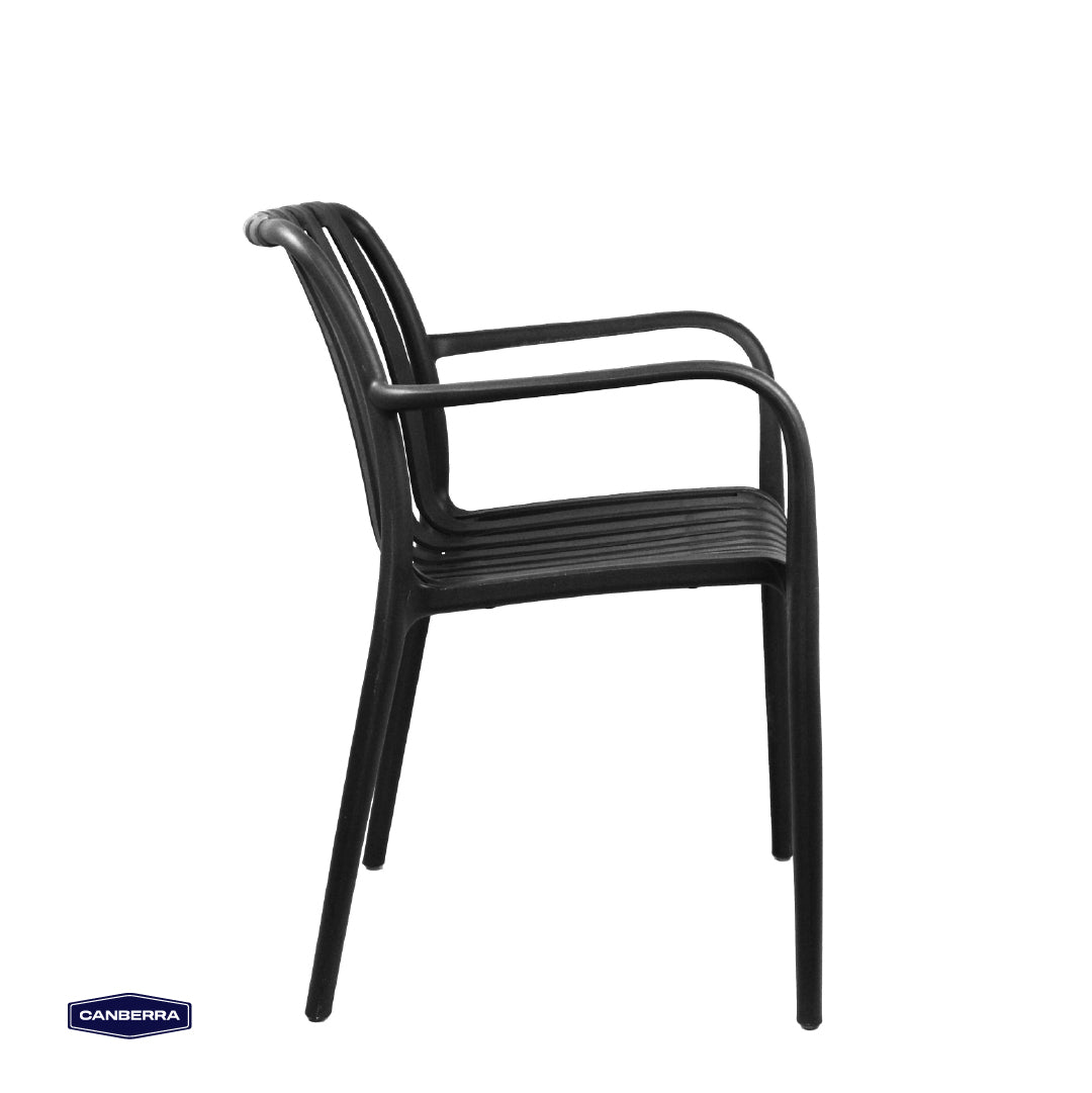 Silla de Terraza Lounge Milano Black 1 un