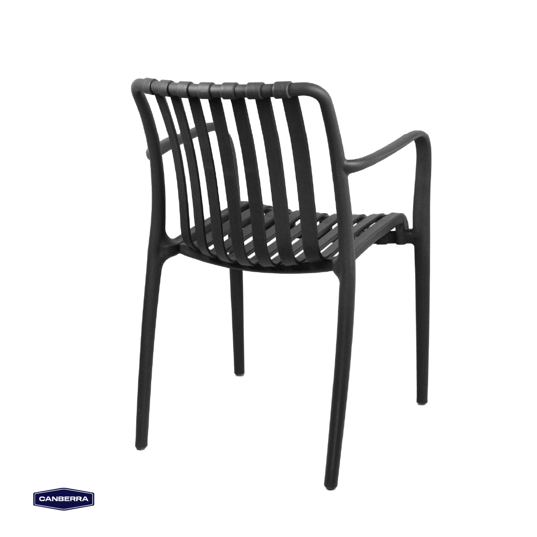 Silla de Terraza Lounge Milano Black 1 un