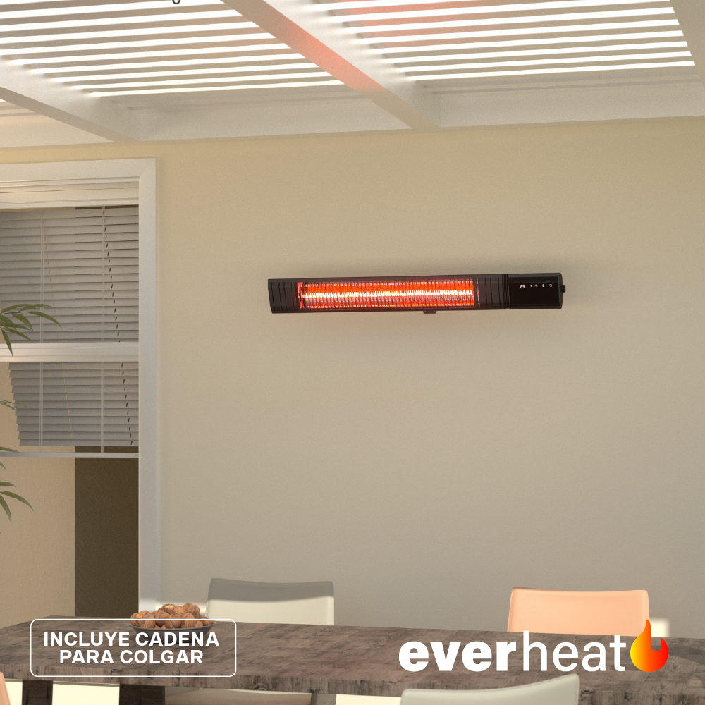 Calefactor de Pared Patio WiFi 2500W con Cadena Everheat 1 un